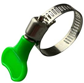 Fascette stringitubo a farfalla in acciaio inox (PVC) per uso domestico, 13-23 mm (larghezza di banda 8 mm), 4 pezzi