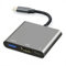 Adattatore multiporta USB C a HDMI con porta di ricarica, docking station per laptop USB C per monitor Extend Display, convertitore da USB-C a USB-A 10 Gbps, USBC 4K HDMI Hub Dongle per Mac, iPad Pro
