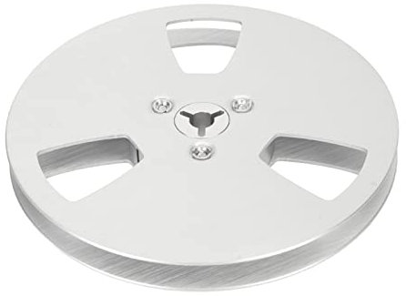 1/4 5 Zoll Leere Bandspule, Aluminiumlegierung, Verbesserung der Klangqualität, Ersatz, Bandspule für Reel-to-Reel-, 3-Loch-Windwiderstand, 1/4-Zoll-Band, Silber