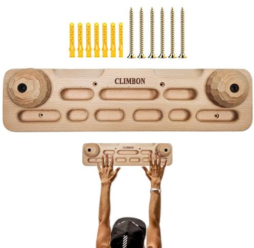 Hangboard Klettern, Hangboard aus,Fingertrainings-Hängebrett aus zum Klettern | Hängendes Klettern für an der Tür montierte Trainingsstation Rock, Kletter-Klimmzugstange für das -Fitness