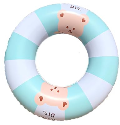 Materassino gonfiabile, piscina gonfiabile, galleggiante gonfiabile, anello da nuoto gonfiabile, per bambini, estate, piscina, spiaggia, accessorio per feste (blu)