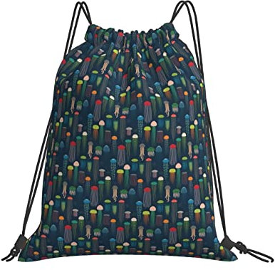 Klapprucksack Kleine, Süße Gelees Sportrucksack Outdoor Sportarten Gym Bag Gemustert Turnbeutel Mit Kordelzug Für Yoga, Outdoor, Erwachsene, 36X42Cm