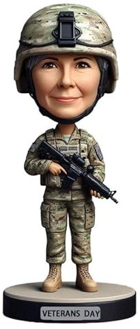 mydedor Individueller Wackelkopf, personalisierte Soldaten in Uniform, Geschenke für Frauen, einzigartige Geschenke für individuelle Soldaten