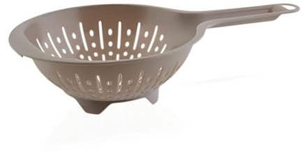 PARENCE.- Colador de plástico de 16 cm con asa y orificio para colgar - práctico y duradero - fácil de limpiar, color aleatorio
