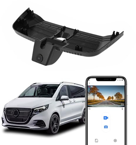 Fitcamx Dashcam 4K Kompatibel mit Mercedes-Benz V-Class (Facelift) EQV Vito eVito 2024-2026 (HD2-6723), OEM Dash Cam Auto, 2160P UHD Video WiFi, G-Sensor, Loop-Aufnahme, WDR, Plug & Play, 64GB Karte