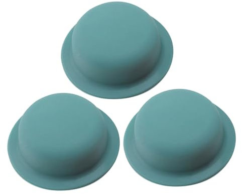 FUNNETOYU Lot de 3 Housses de Poignée pour Couvercle de Casserole en Silicone, Universelles, Protection Thermique, Cuisine la Maison