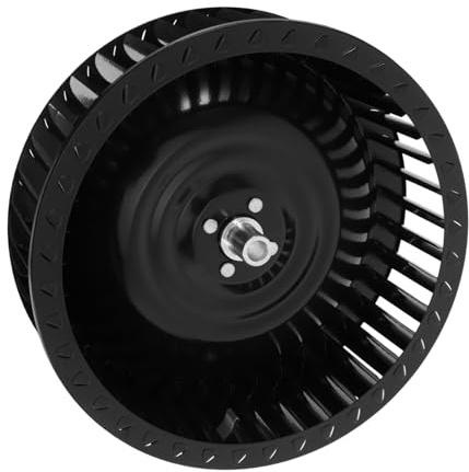Range Hood Fan Wheel Black Metal Shaft Depth 27mm Replacement | Hotels and Restaurants Use, Easy Installation, Versatile Use, Powerful Ventilation, Efficient Filtration