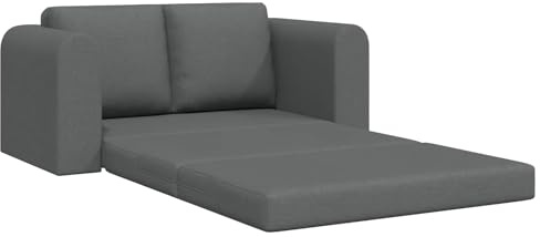 vidaXL Soffsäng 60cm Mörkgrå tyg, Vardagsrum, modern rektangulär bäddsoffa, slitstark, kompakt klädsel, mångsidig lounge sängmöbel