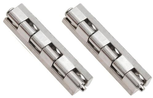 2 Bisagras Desmontables con Pasador Cromado/Latonado 53 mm – WOLFPACK (Cromado)