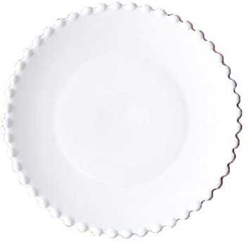 GUHPZA Plateau De Perles en Porcelaine pour Fête du Souvenir, Assiette De Présentation Créative Blanche,White-8