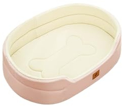Orthopädisches Hundebett Katzen, 65x45x14cm, Memory Foam Hundekorb Hundekorb Mittelgroße Hunde, Inner Mat Dual Use, Waschbar Hundesofa Wasserdicht rutschfest Hundebetten, Hundecouch mit Hohem Rand (G)