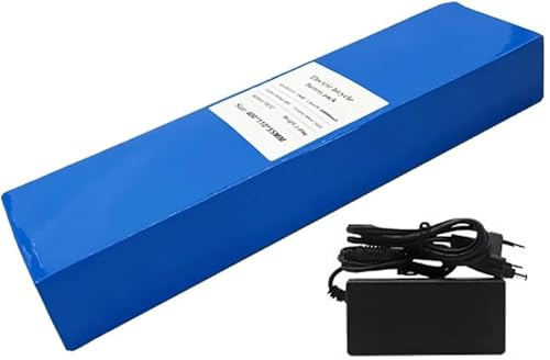 48V 20Ah E-Bike Akkupack, Fahrrad-Batterien 48V 20Ah integrierter BMS-Schutz, mit 54,6 V 2 A Ladegerät für 50W 200W 350W 500W 750W 1000W Elektrofahrradmotor XT60 48V 20Ah, XT60