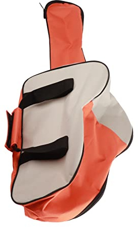 ZJchao Box/Cover di Catene, Tosaerba da Tosaggio per la Custodia Protettiva Box Motosega Portatile Porta Zaino Oxford Borsetto di Motosega per, 37x9.06x11.02in (Arancione e Bianco)