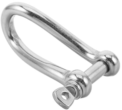 TOYANDONA Manille Pivotante en Acier Inoxydable 10 Mm, Chape Torsadée Marine Robuste, Manille à Ressort pour Voilier, Quincaillerie de Terrasse Nautique, Matériel de Navigation de Plaisance