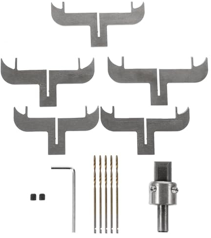 Beatifufu Set di Frese ad Anello per Lavorazione del Legno Utensili per Fresatrice Cnc Punte da Trapano Accessori per Modanature per Realizzare Braccialetti e Anelli Circolari di Legno Kit