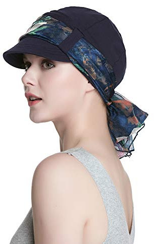 Alnorm Frauenmütze für Jungs mit seidigem Schal Damen Mütze mit Krempe