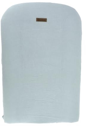 Domiva – Funda para cambiar pañales, 50 x 75 cm, color azul vintage, de gas de algodón