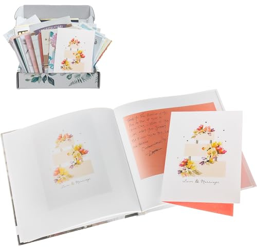 Cardkive Wedding Card Keepsake Album - Transform Your Cards into a Premium Organizer Book, Combine with Uploaded Photos, Save the Date, Menus and More (Recycle Cards)