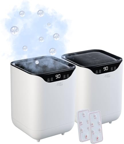 Sichler Haushaltsgeräte UV Licht Desinfektion: 2er-Set 3in1-XL-Tisch-Luftwäscher, befeuchter & -kühler, UV, 4l, weiß (Desinfektionslampe, Sterilisatoren, Duft)