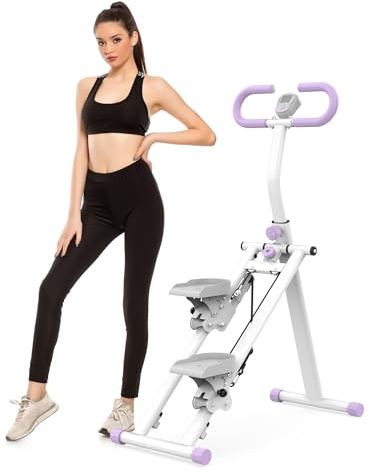 Stepper für Zuhause – Upgrade-Vertikales Klettertrainingsgerät, Kletterfitnessgerät für Ganzkörper-Workouts mit Stabiler Rahmenkonstruktion und verstellbaren Griffen