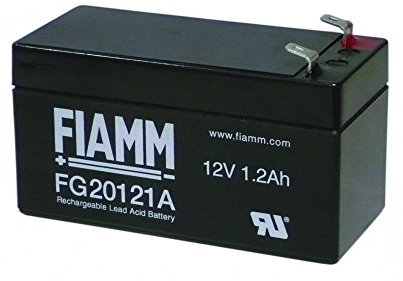 FIAMM IC-FG20121A - Batteria al Piombo 12V 1,2Ah (Faston 4,8mm destra)