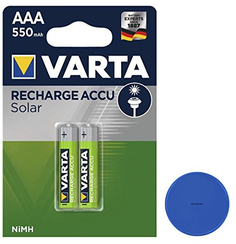 2X AAA Akkus Micro 550mAh schnellladefähig, ohne Memoryeffekt, für schnurlose Telefone DECT Telefon + Online-Sale-Shop Einkaufswagenchip