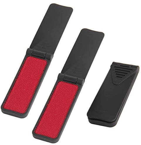 Hapy Shop 6 x faltbare Mini-Fusselbürsten, kompakte Tasche, Haustierhaarentferner, für Zuhause, Auto, Reisen