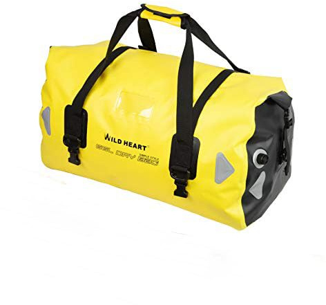 WILD HEART wasserdichte Reisetasche PVC500D Doppelboden mit Seil und Innentasche 40L 66L 100L Für Kajak,Camping,Bootfahren,Motorrad