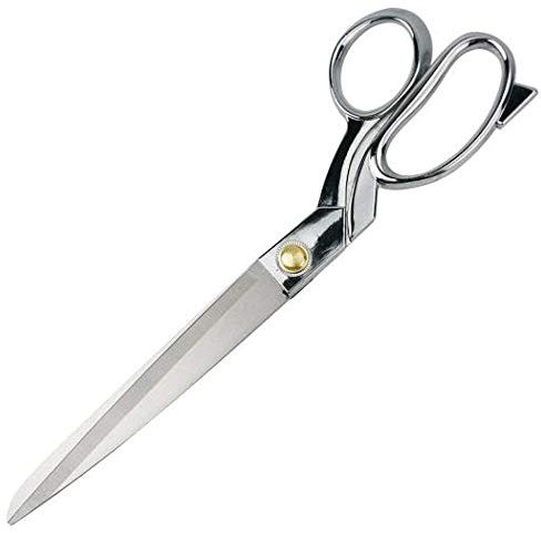 Yrlehoo Schneiderschere Stoffschere Profi Textilschere Scharf aus Edelstahl, Schere zum Schneiden von Stoff, Silber, 21.8CM