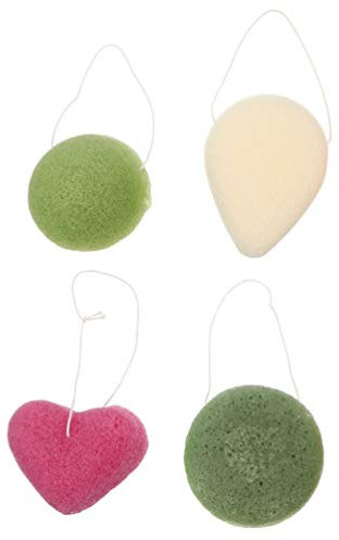 Toddmomy 4stücke Konjakschwamm Gesichtsreinigungsschwamm Make-up-entfernungsschwamm Reinigungsschwämme Für Sanfte Peeling Und Gründliche Porenreinigung Ohne Reizungen Tägliche Anwendung