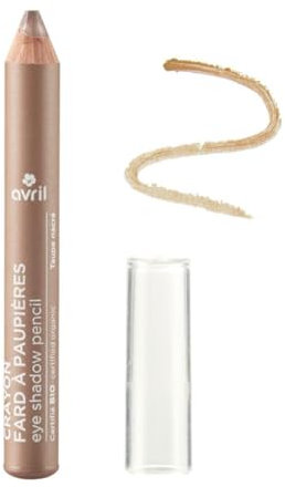 Avril - Crayon Fard à Paupières Bio - Enrichi en Huile de Ricin Bio et Cire d'Abeille Bio - 100% d'Origine Naturelle - Fabriqué en France - Diamètre 10,6mm