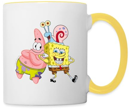 SpongeBob Schwammkopf Mit Patrick & Gary Tasse Zweifarbig