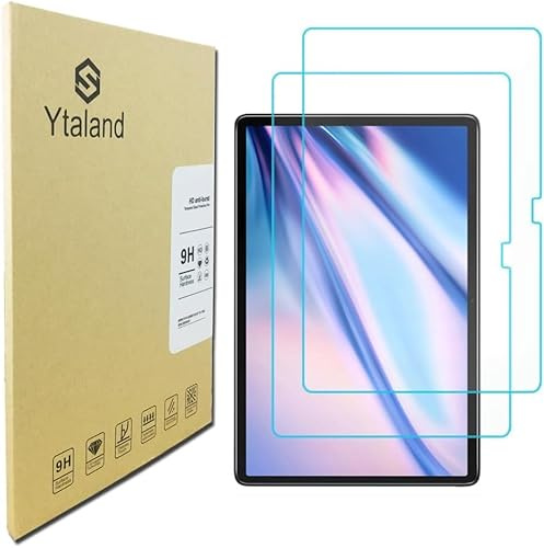 Ytaland Schutzfolie für Blackview Tab 7 Pro/Tab 7 (10,1 Zoll), 2 Stück 9H Härte Displayschutz, Anti-Kratzen, Anti-Bläschen, HD Clear Panzerfolie Displayschutzfolie Panzer Schutz Glas