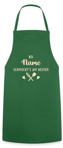 Spreadshirt Kochschürze Personalisiert | Bei [Name] Schmeckt's Am Besten Mit Wunschnamen Kochschürze