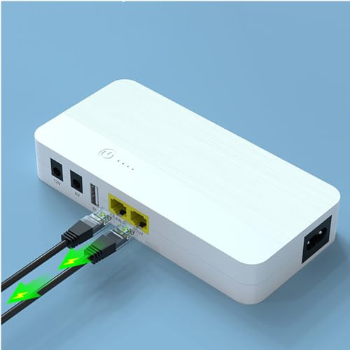 RGTTOTG Power Systems - Mini UPS with 8800mAh PowerBank, For WIFI/Modem/Router, VOIP, GPON IP telephonecellphone & Cameras, POE Output DC24V, DC12V / 9V,USB 5V Output port,Compact Design, MINI UPS