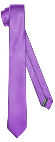 Ladeheid Corbata clásica para hombre, brillante, perfecta para la oficina y celebraciones, colores variados - Ideal para reuniones de negocios, bodas tamaño 150cm x 5cm TMS-5
