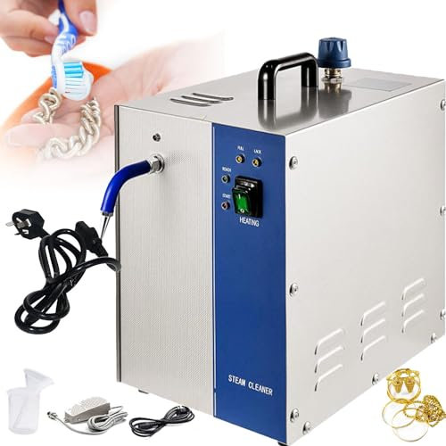 GBHJJ Limpiador de Joyas a Vapor MáQuina de Limpieza, MáQuina Limpiadora a Vapor Profesional para Gemas, Equipo de Limpieza a Vapor, para Limpiar Joyas, Joyas de Plata y Oro,4L-110V