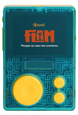 Lunii - FLAM - Baladeur d'aventures audio interactives pour enfants de 7 à 12 ans - 2h45 d’histoires incluses - Compatible avec les livres audio de Ma Fabrique à Histoires - Fabriquée en France