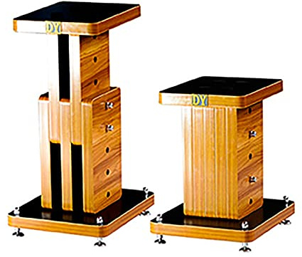 Pieds d'Enceintes Supports d'enceintes en bois réglables en hauteur, supports d'enceintes pour son surround, pour haut-parleurs satellites et haut-parleurs d'étagère, pour cinéma maison (taille : 32-4