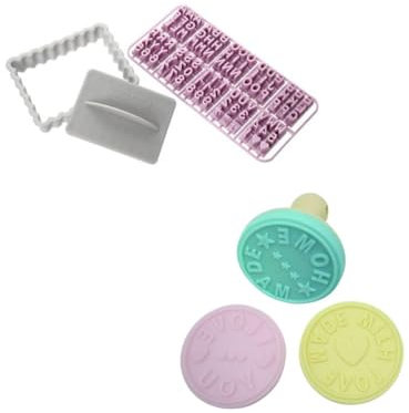 Zenker 9926150 Lot de 3 tampons à pâtisserie, tampon pour biscuits, tampon de pâtisserie, Plastique, Silicone, Bleu, Jaune, Rose, 8,5 x 6,3 cm | 6 x 6 x 7 cm