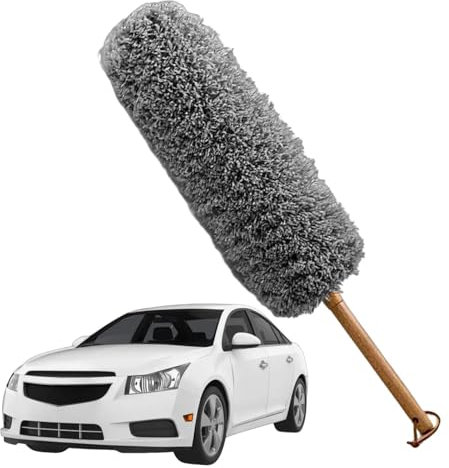 Plumero de limpieza de coche, plumero de fibra de limpieza, plumero para interior de coche, flexible, reutilizable, lavable, cepillo para eliminar el polvo de muebles para detalles del salpicadero