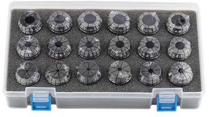 YQVEOT DrehmeißEl Set, ER11 ER16 ER20 ER25 ER32 ER40 Set ER Federspannzange 0,015 mm 0,008 mm for CNC-Fräswerkzeughalter Graviermaschine Drehmaschine für Drehbank(AA(0.008),ER20-13PCS)