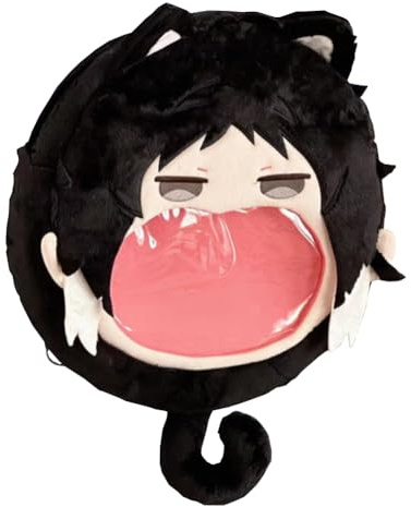 Jiumaocleu Anime BSD ryggsäckar Dazai Osamu Ita väska Akutagawa Ryunosuke figurer ryggsäckar stor mun skolväskor tecknad crossbody axelväska för spelfans anime varor gåvor, Akutagawa Ryunosuke, 35