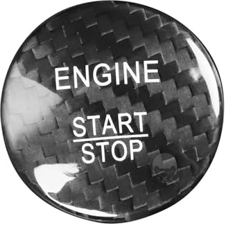 Allestimenti interni Copertura Decorativa Per Pulsante Avviamento E Arresto Motore ABS Per Mercedes ABCE GLE GLC Per Classe Per CLA Con Pulsante Keyless-GO Autodecorazioni(Nero)