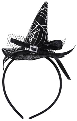 yupeuooe Diadema de sombrero de bruja | Mini aro de pelo de sombrero de bruja de Halloween - Diadema de para fiesta de disfraces de Halloween, juegos de rol escolares, fiestas temáticas