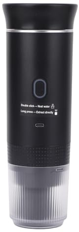 Fabricant d'expresso Portable, Broyeur de café avec une capacité de Réservoir de Chauffage de 60 Ml 15 Bar sans Fil Cafetière Cafetière de Voyage