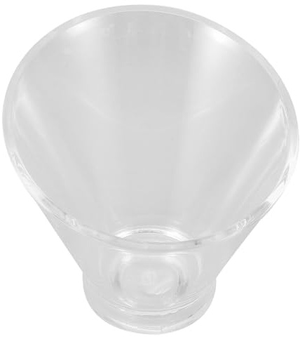 BAZEITFLOW Bol Acrylique Transparent Saladier Incliné et Résistant Récipient pour Fruits Légumes et Desserts Bol de Service pour Salades et Snacks