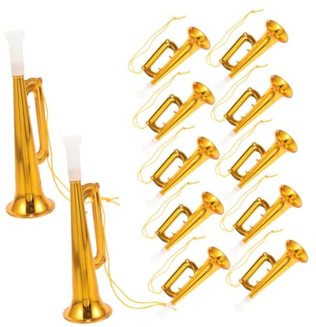TOYANDONA 25 Piezas Trompetas Pequeñas para Fiestas Generador De Ruido Portátil para Conciertos Eventos Deportes y Reuniones Sociales Regalos De Fiesta y Accesorios para Animadora Trompeta d