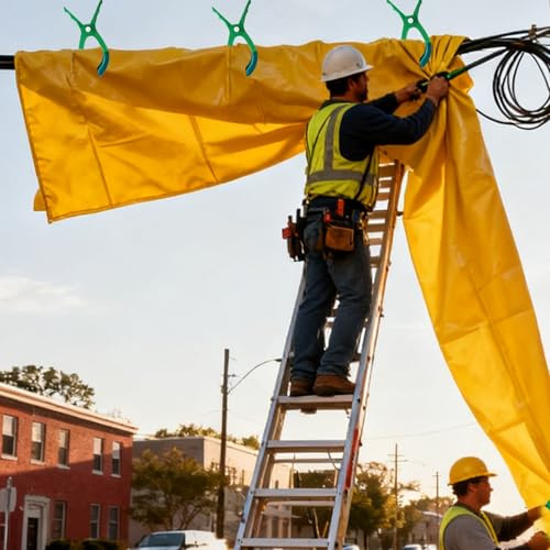 Tapete De Trabajo Grande Seguridad contra Impactos, Manta Aislante para Mantenimiento Aparamenta, Transformador, Lámina Protectora para Todo Tipo Clima(0.4kv-23.6x31.5inch/60x80cm)
