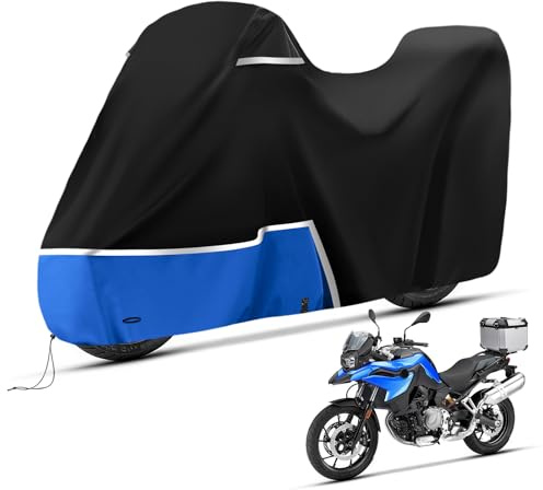 Housse de protection pour moto Adventure pour BMW r1200gs r1250gs r1300gs et f650gs f750gs f850 gs (avec coffre) en tissu Oxford 420D imperméable, housse de moto imperméable et résistante à la